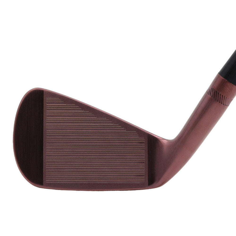 Close-up of the face of the Sub70 649 TR MB golf iron showing its sleek design and polished finish.